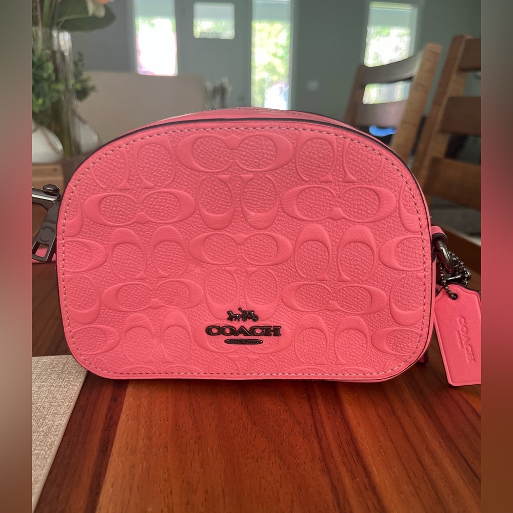 Coach Pink Signature Crossbody Bag